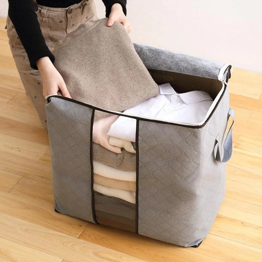 Large Quilt Bag Storage Bag Clothing Storage Box Moving Artifact Non-woven Finishing Dustproof Storage Bag 739903518349