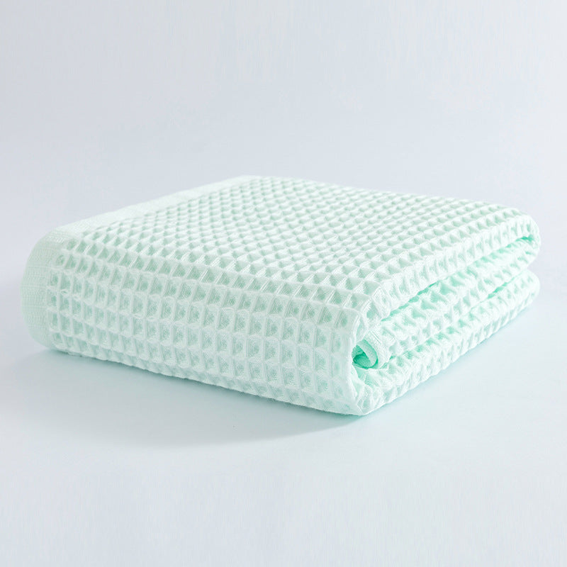 Soft Absorbent Honeycomb Bath Towel Pure Cotton 70X140cm 73b18ab0 0581 48e6 bdfb 338c1c7996b1
