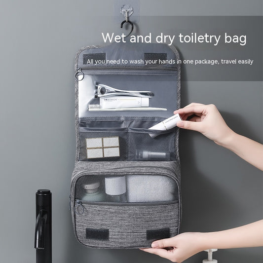 Travel Business Storage Bag Business Trips Portable Large Capacity Wash Bag Hanging Dry Wet Separation Toiletry 73b3aefc 7253