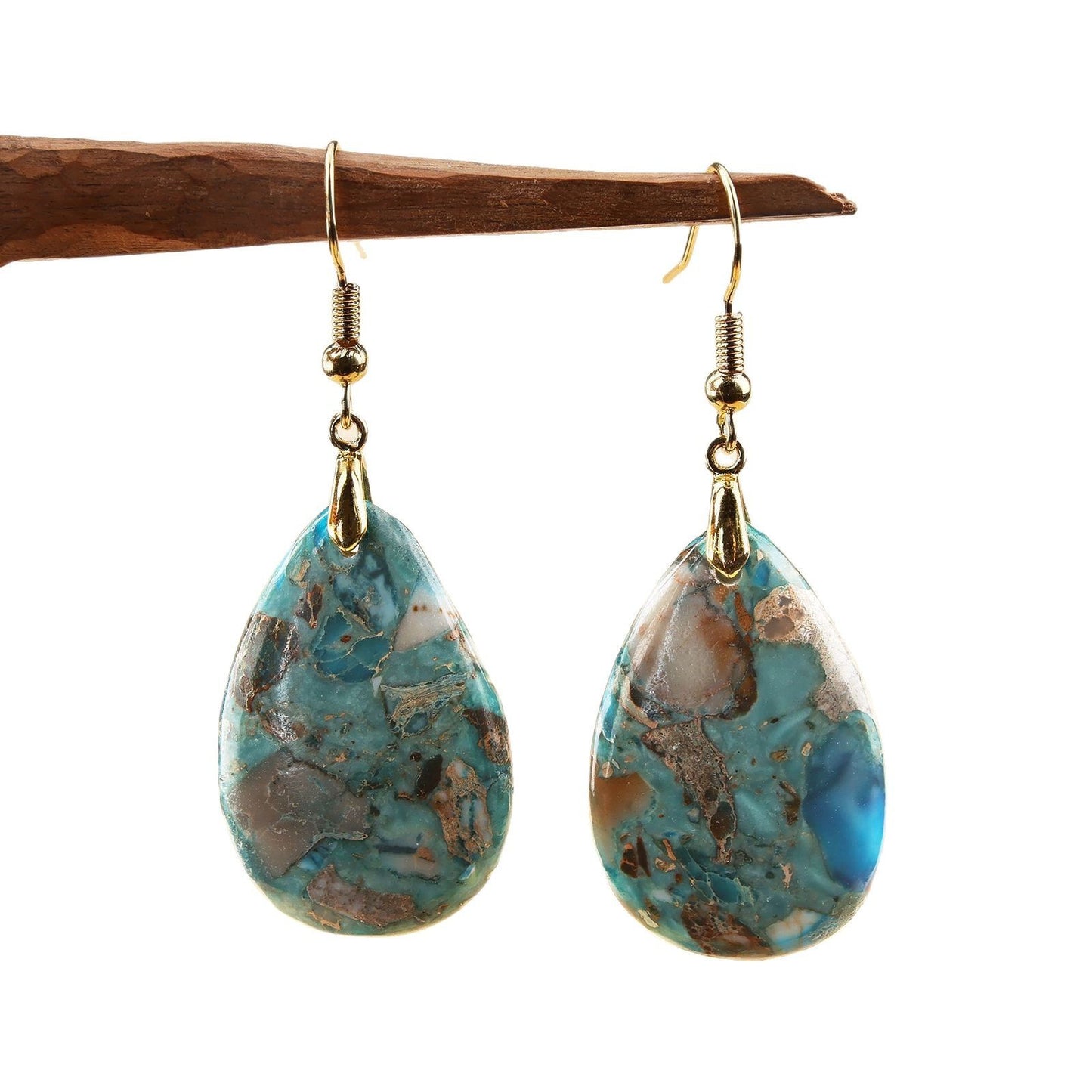 Women's Natural Stone Simple Earrings 73c3fec0 562f 4702 a802 85481d52e40d