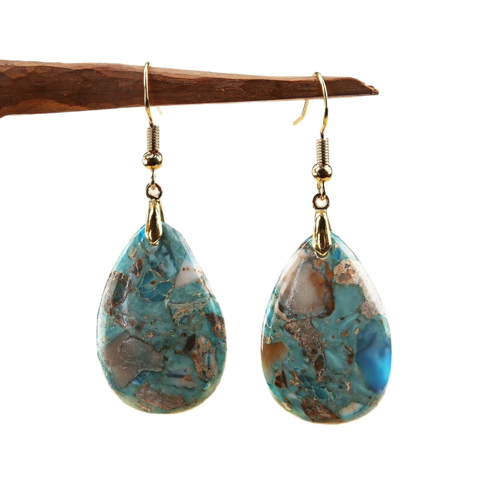 Women's Natural Stone Simple Earrings 73c3fec0 562f 4702 a802 85481d52e40d