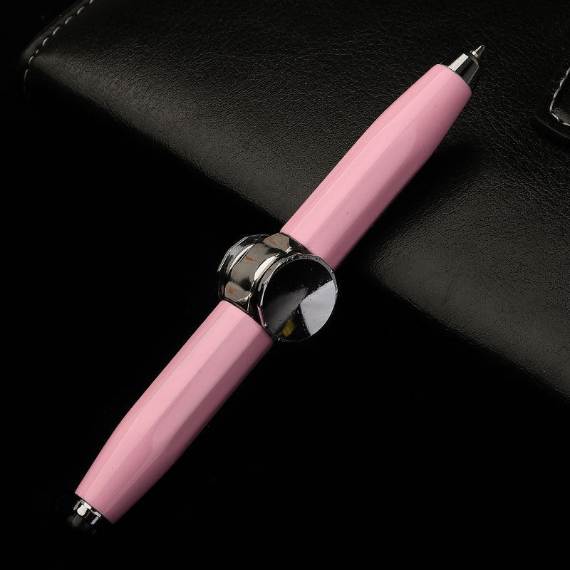 Creative Multi-Function LED Pen Spinning Decompression Gyro Metal Ballpoint Pen Fashion Office School Supplies Writing Pens 7