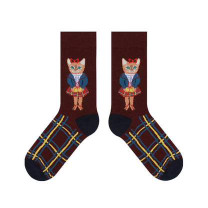 Cute Thickening Breathable Sweat Absorbing Women's Mid-calf Length Socks 73c9f0de fb8b 41f0 9006 31818d80a0b9