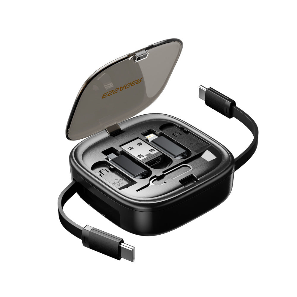 Data Cable Flexible Wire Storage 60W Fast Charging Multi-function Mobile Phone Charging Interface Box - 图片 2