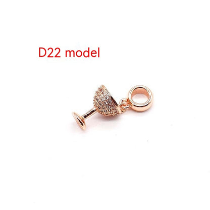 Copper Plating 14K Gold Large Hole Spacer Bead Can String Leather Rope Bracelet Pendant 73f3c345 1e66 4a6d a960 b2a38a76425a 