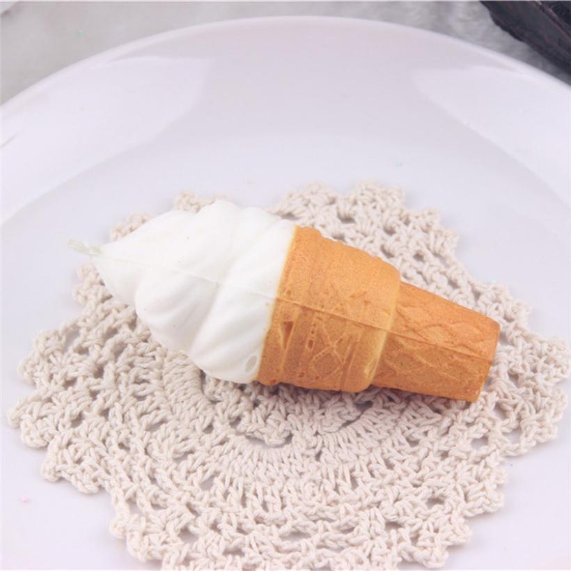 Slow rebound simulation ice cream small torch sweet pendant decompression toy squeezing music 7407906540408