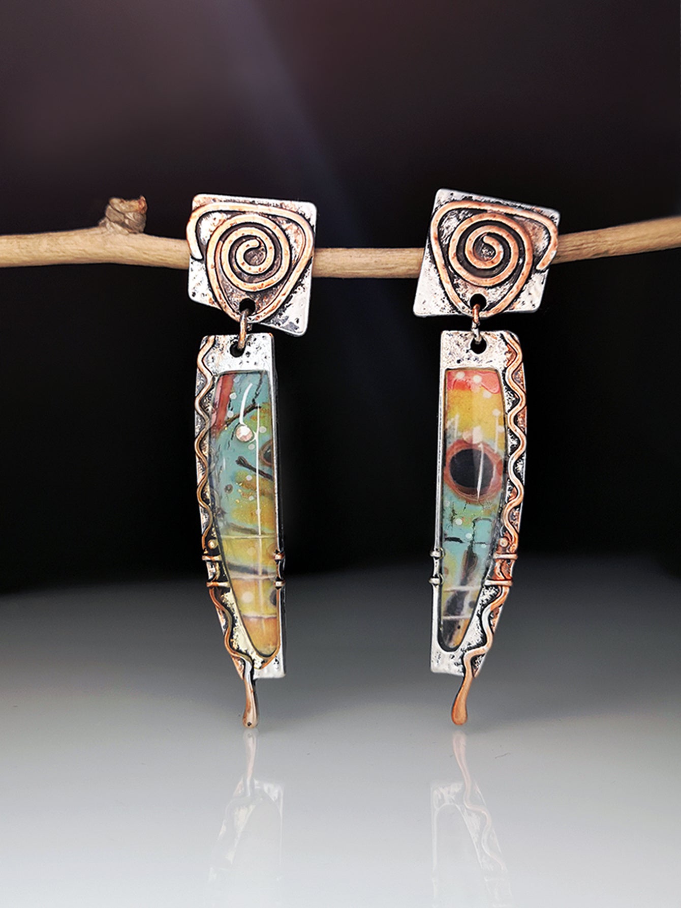 Simple Geometric Personality Metal Earrings 740e3a71 2aae 472d b9eb c0023466799e