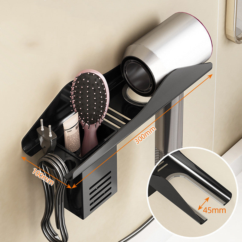 Punch-free Wall Hanging Bathroom Toilet Hair Dryer Rack Bracket 7423e156 db46 46aa aed7 8abe23ee81f5