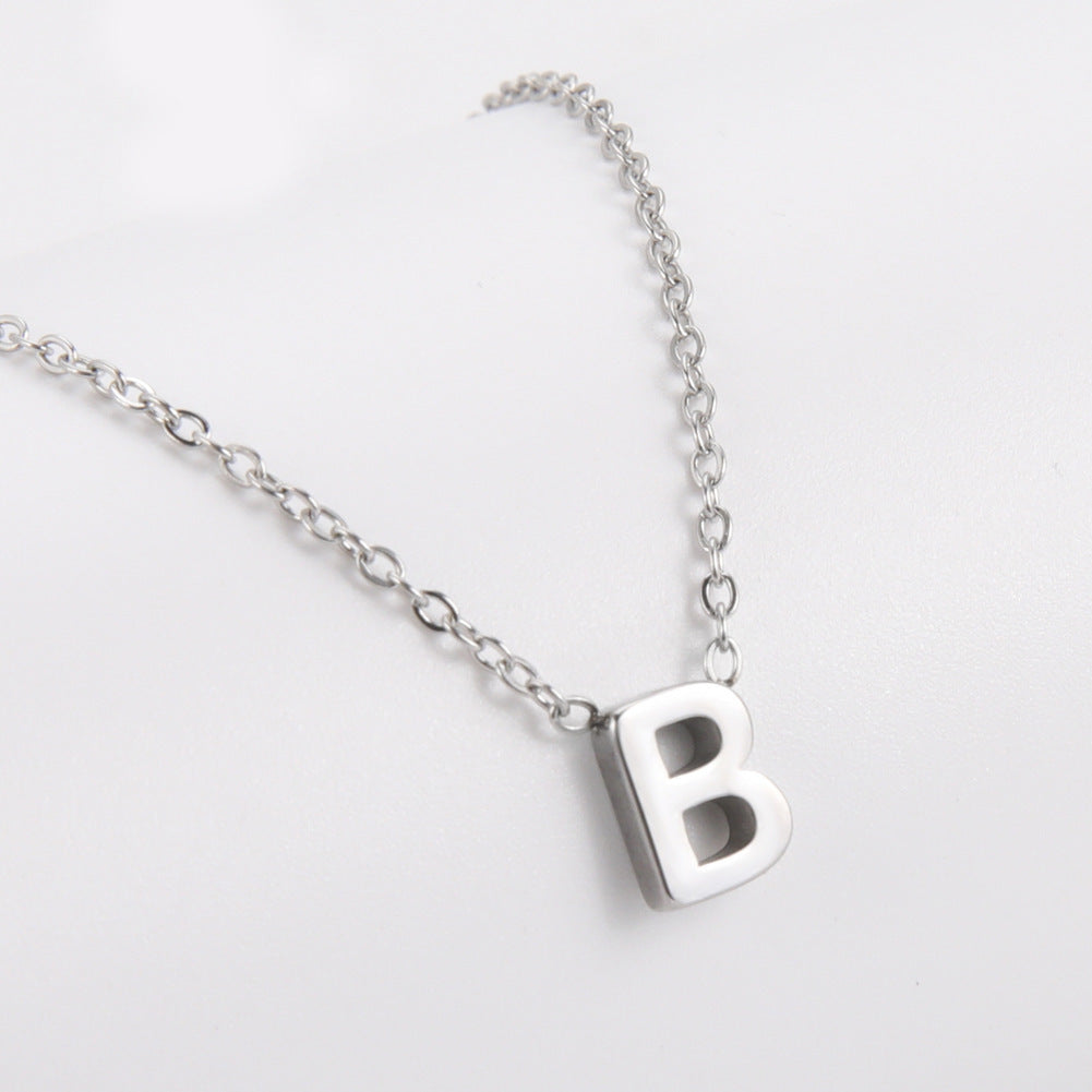 26 Letter Series Necklace For Girls - HD Wireless Product #5