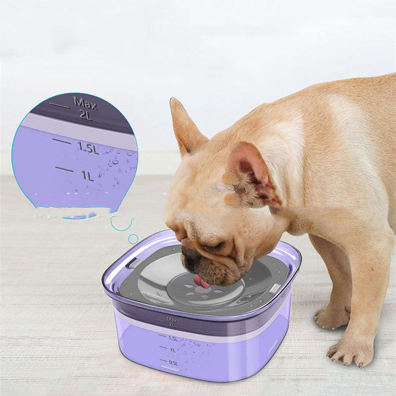 Pet Dog Floating Water Bowl Splash-proof Not Wet Mouth 742e6a6e fb69 4457 8f5f 03610e712e58