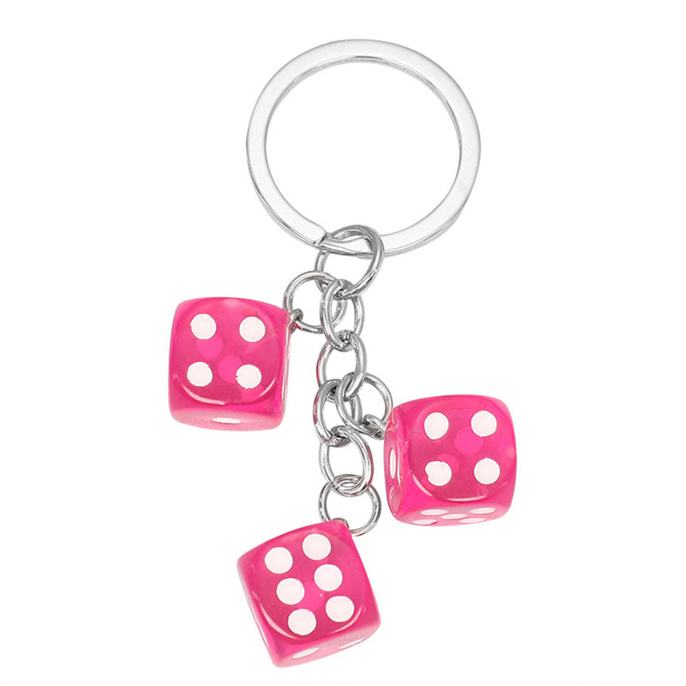 Creative Resin Dice Shape Keychain Pendant Portable Bag Pen Accessories 7431b801 3aac 448f 8d5b da57cf03d419