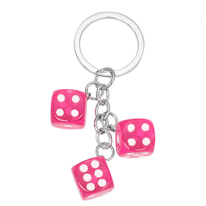 Creative Resin Dice Shape Keychain Pendant Portable Bag Pen Accessories 7431b801 3aac 448f 8d5b da57cf03d419