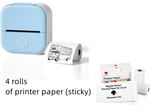 Portable Mini Thermal Label Printer Home Photo Printer Student Wrong Question Printer Bluetooth-compatible Mini Label Printer Price Tag - 图片 32