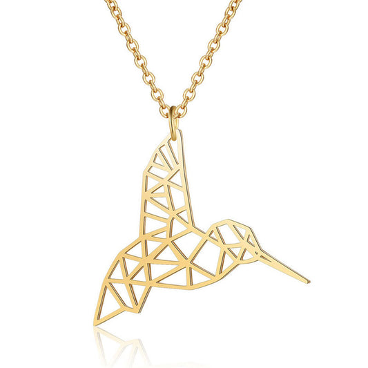 Animal Hummingbird Pendant Necklace 745224289624
