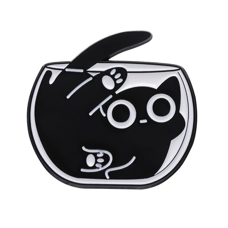 Foreign Trade New Cat-like Cute Animal Brooch Simple Minority All-match Decoration Scarf Buckle 745f7b8d 3d67 4037 adad e53df