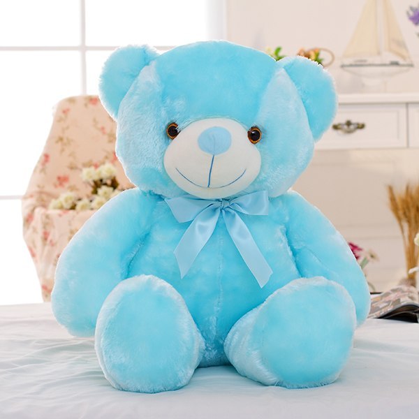 Creative Light Up LED Teddy Bear Stuffed Animals Plush Toy Colorful Glowing Christmas Gift For Kids Pillow 746279959650