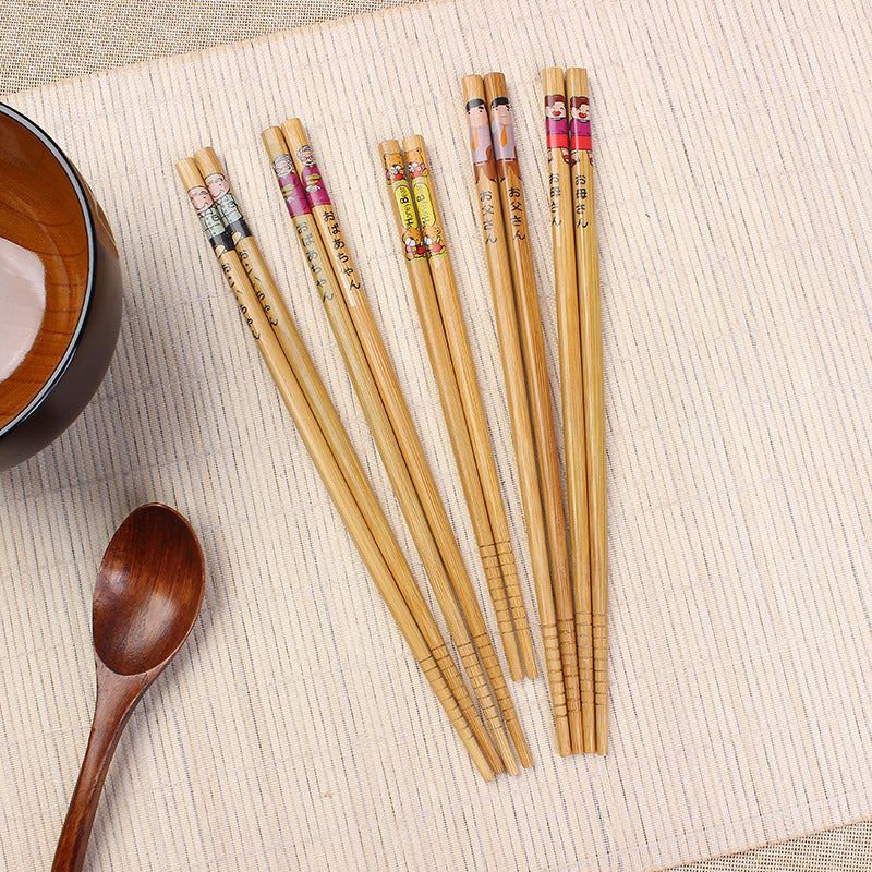 Japanese Bamboo Family Of Five Chopsticks Cutlery Set 74707e2b 3977 483f a728 d28d10971c5d