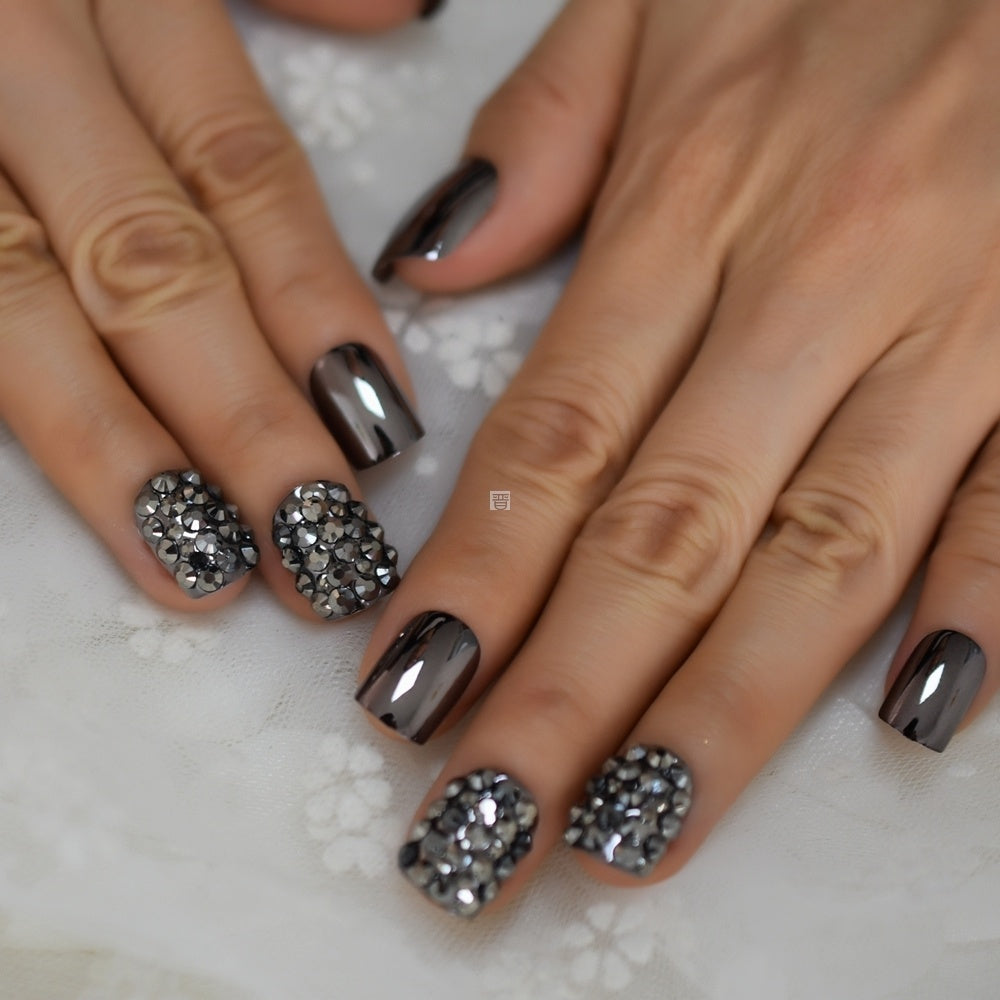 Metal false nails for women 748011933542