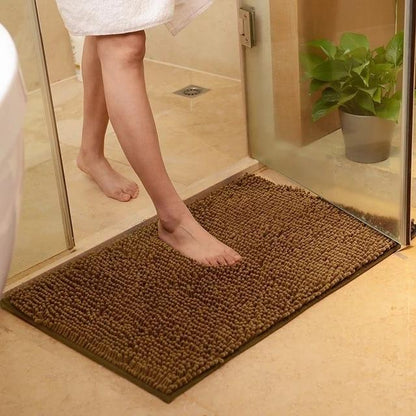 Chenille Absorbent Bathroom Non-slip Floor Mat 7487132161354