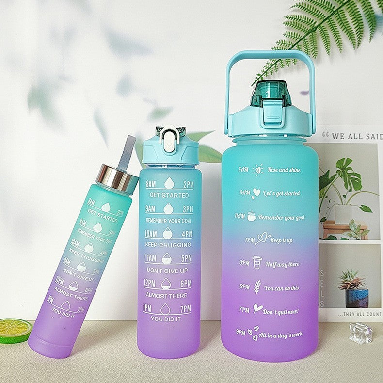 Large Capacity Gradient Three-piece Plastic Fashion Sports Portable Water Cup 748e244b 2119 44f2 897d 811d7ced40e0