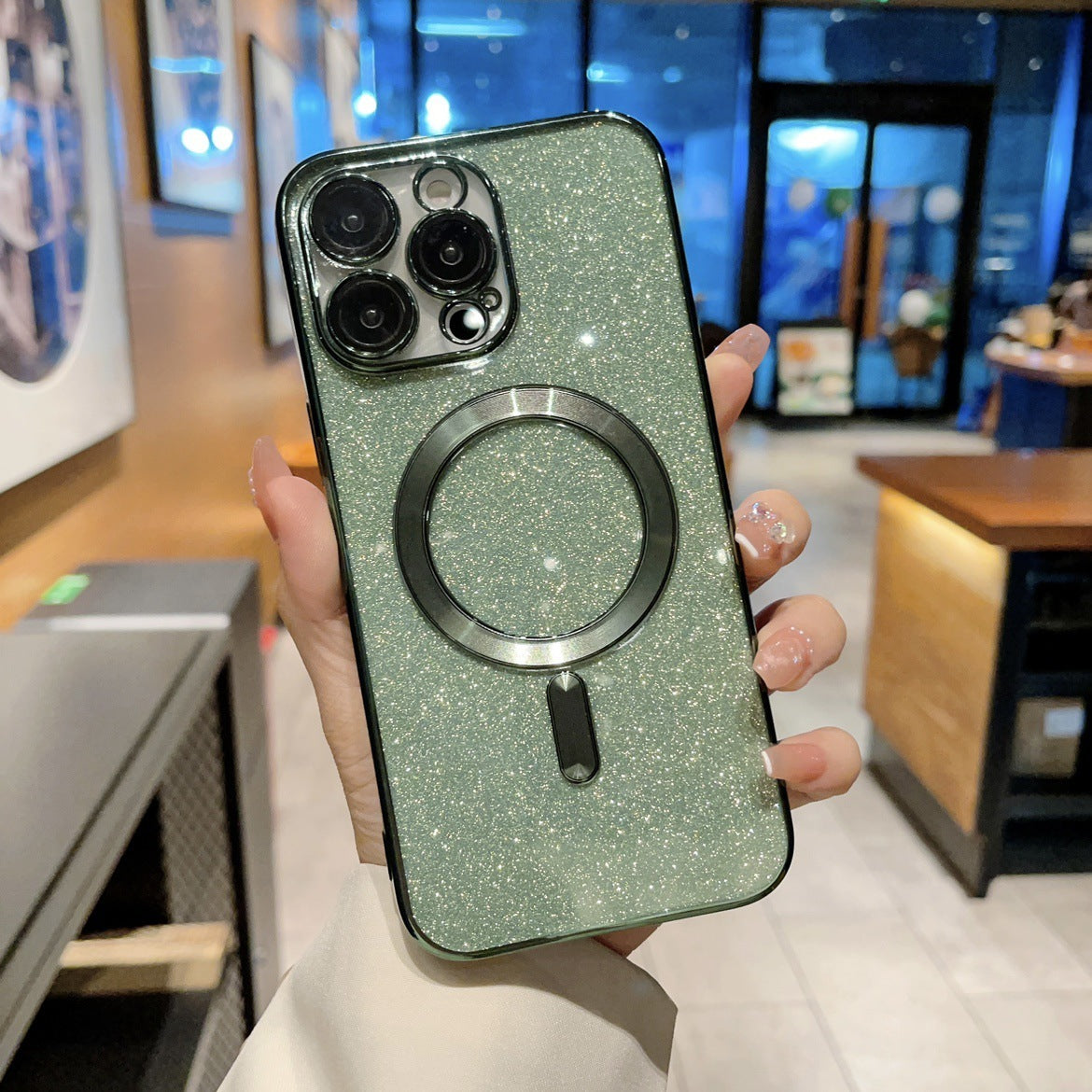Electroplating Magnetic Transparent Soft Shell Protective Cover - 图片 7