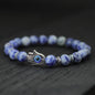 8mm Palm Eye Volcanic Stone Elastic Line Yoga Bracelet - HD Wireless Product #12