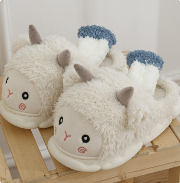 Cute Lamb Cotton Slippers Women's Autumn And Winter 74aa2d16 8719 4266 b778 d791e1ab8ab8