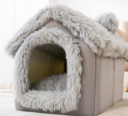 Foldable Dog House Pet Cat Bed Winter Dog Villa Sleep Kennel Removable Nest Warm Enclosed Cave Sofa Pets Supplies 74bbaece 18