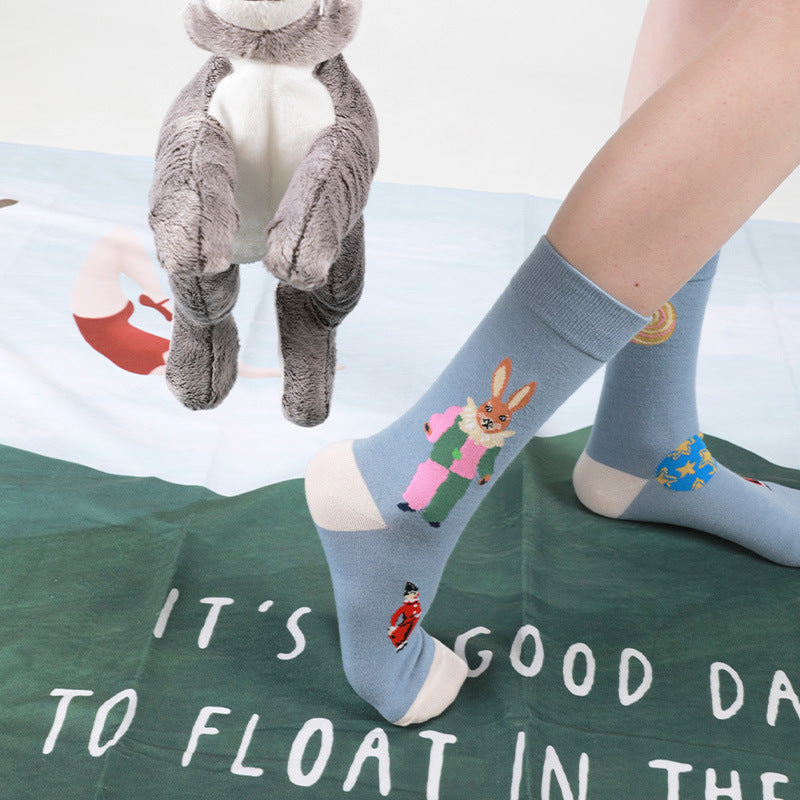 Cute Thickening Breathable Sweat Absorbing Women's Mid-calf Length Socks 74cfa6fe ef74 472b b263 8f7791960cdd