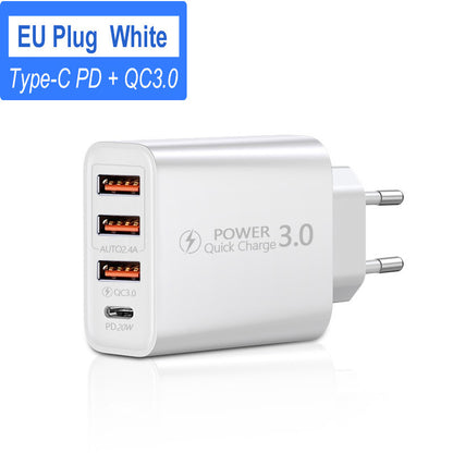 U.S. And European 3USB Mobile Phone Adapter - 图片 7
