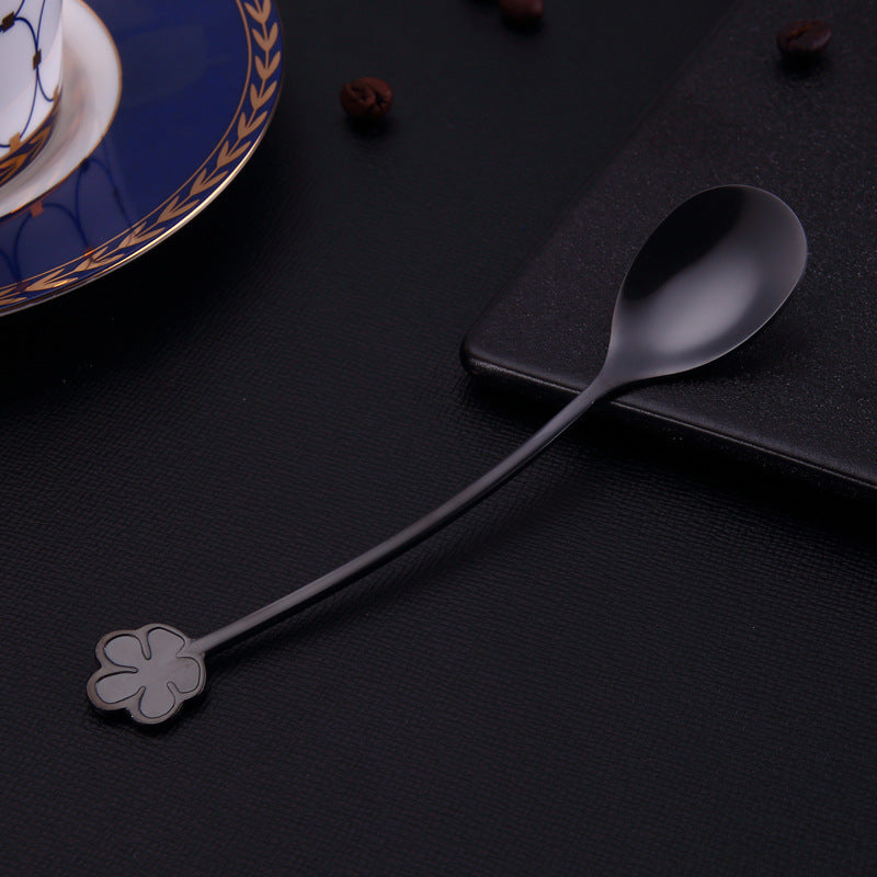 304 Stainless Steel Spoon Gold Plated Dessert Spoon Coffee Stir Spoon Stainless Steel Ice Bar Spoon - HD Wireless Product #5