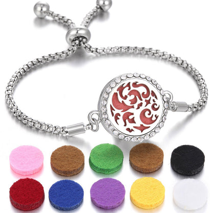 2024 New Kaleidoscope Aromatherapy Bracelet Perfume Essential Oil Diffuser Locket Bracelet Charms Women Aroma Diffuser Jewelry - HD Wireless Product #27