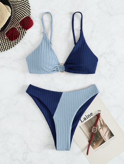 Solid Color Stitching Bikini 74f305ce b260 45c5 8ec3 f516f52c8f4f