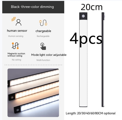 Smart Infrared Sensor Lamp Wireless Magnetic Long Cabinet Light With Rechargeable Hallway Wardrobe 74fc3f08 6fd8 432a 9460 ac