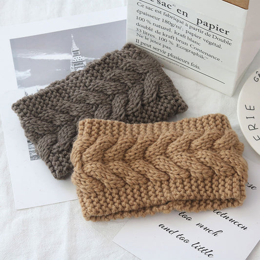 Women's Twist Needle Knitting Female Warm Crochet Wool Headband 7508019e 27b0 4d95 8bf4 e41926d37b41