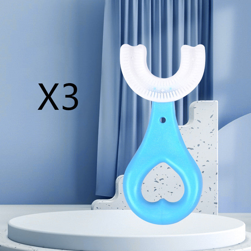 Children's U-shaped Food Grade Soft Rubber Toothbrush 7514052f 8bff 4662 9f8d d28187bb79f4