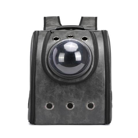 Leather pet carry backpack capsule 7519608566232
