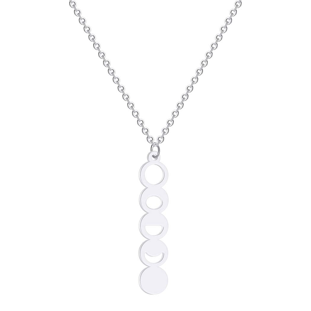 Women's Moon Phase Shape Space Themed Pendant Necklace 751f654e fdcd 408a a996 4ffffc851c2d