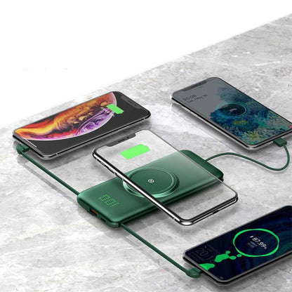 Large-capacity wireless power bank with cable 75436377796