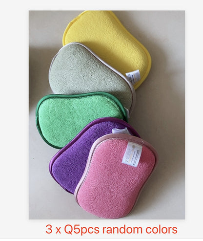 Magic Microfiber Dual Action Scrubbing Cleaning Sponge 755078f1 7400 457e 8a72 1312d0e7800a