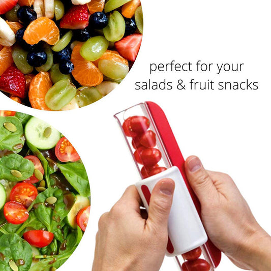 Tomato Chip Slicer Vegetable Fruit Zip Slicer Knife Grape Cutter Chopper Multifunctional Kitchen Tools 7556831368850