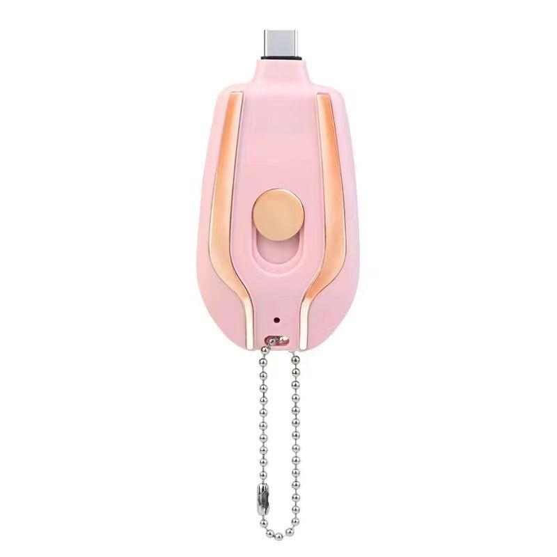1500mAh Mini Power Emergency Pod Keychain Charger With Type-C Ultra-Compact Mini Battery Pack Fast Charging Backup Power Bank - 图片 18