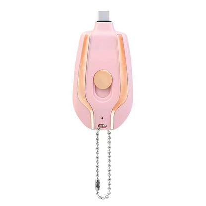 1500mAh Mini Power Emergency Pod Keychain Charger With Type-C Ultra-Compact Mini Battery Pack Fast Charging Backup Power Bank - 图片 18
