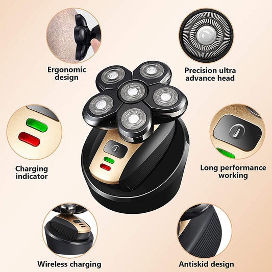 5 In 1 Multifunctional Electric Shaver 5 Blade Razor For Men Shaved Head Rechargeable Shaving Machine Beard Nose Hair Trimmer - HD Wireless Product #1