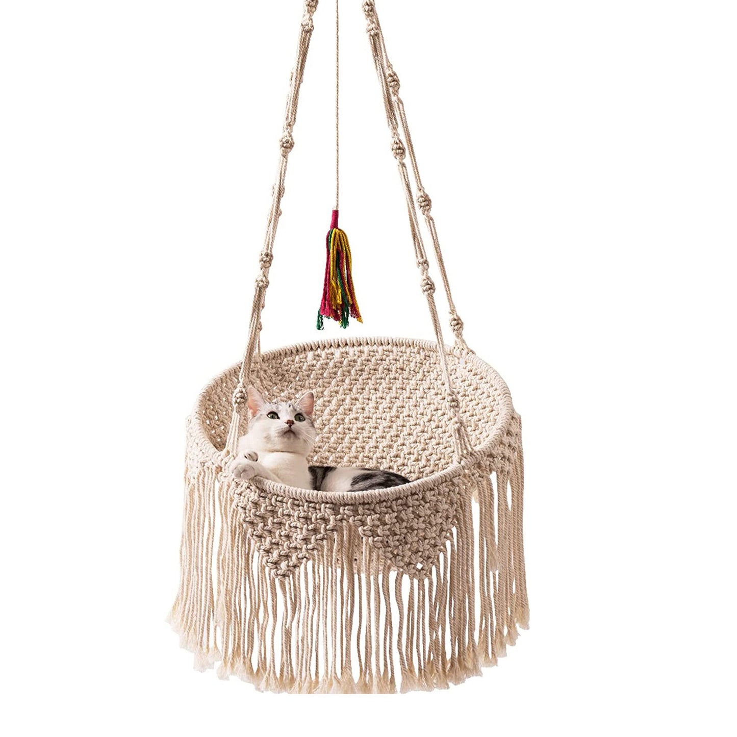 Nordic Bohemian Woven Tapestry Net Pocket Cat Nest 75632d65 98d9 4a0d 8087 ab6331e83192