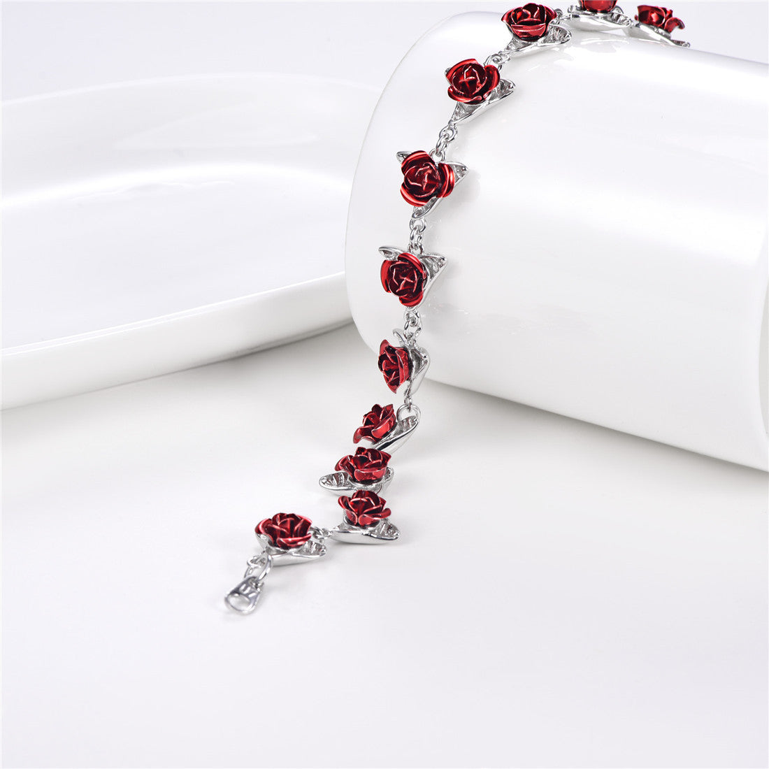 Fashion Rose Flower Bracelet 7564244650164