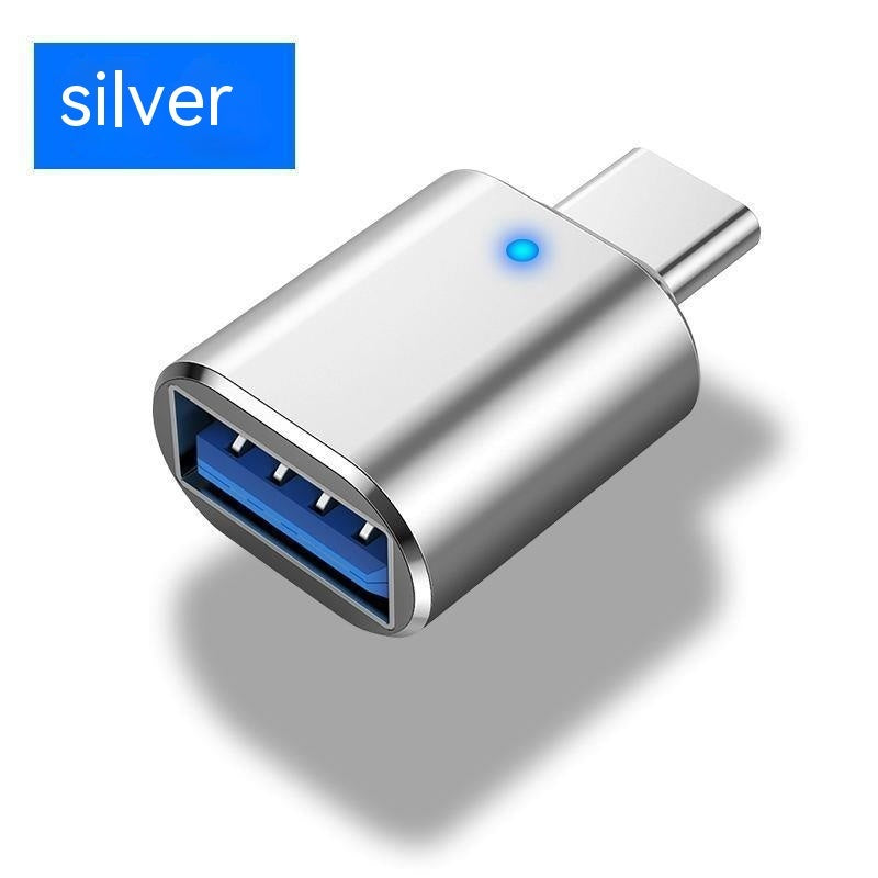 Type-c To Usb30 USB With Indicator Light Mobile Phone Mouse Keyboard Sound Card Car Charger OTG Adapter - 图片 9