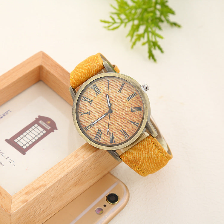 Women's Casual Denim Belt Quartz Watch 7566e987 ca32 4e06 ba18 d858d0375bde