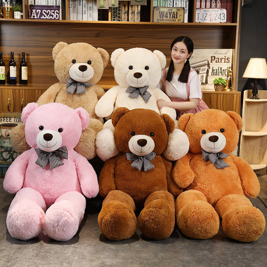 Large Teddy Bear Doll Hug Bow Tie Bear Plush Toy 7578187746875