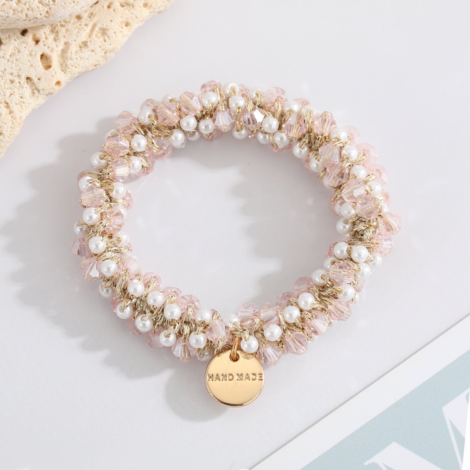 Multicolor Crystal Pearl Hair Ring Simple Girl Tieshair Bands Ins 75827fa8 54ca 4f6d b2ed e77167e54ea5